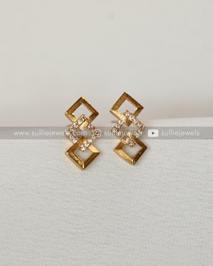 Diamond Square AD Necklace Set