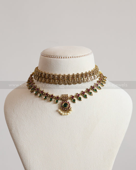 Antique Coin & Palakka Layered Combo