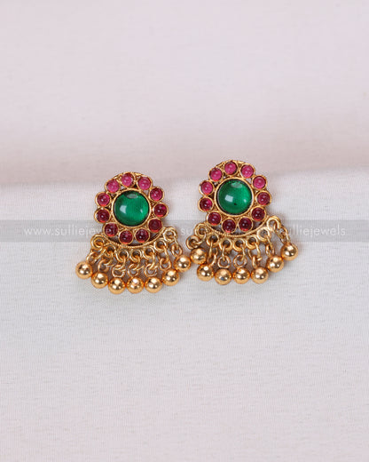 Sullie Basic - Ruby Green Palakka Mango Gold Peacock Layered Combo