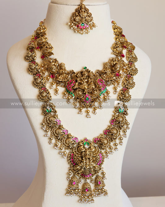 Premium Jadau Kemp Bridal Combo ( 5 piece )