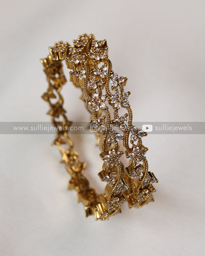 Floral Climber Premium Bangle - Set of 2