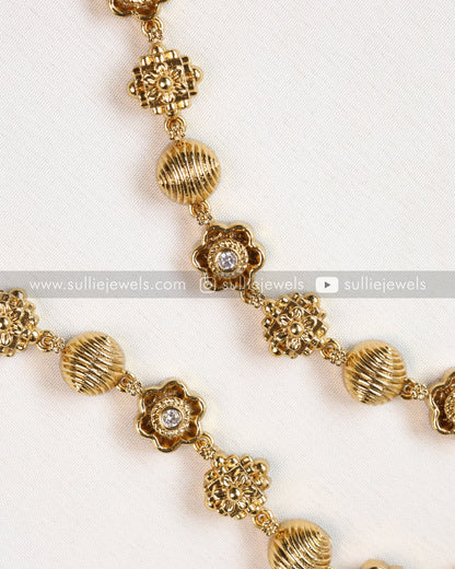 Premium Goddess Gopuram Detailed Pendant Chain with Jhumka