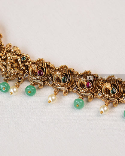 Premium Mint Beads Minimal Goddess Hipchain