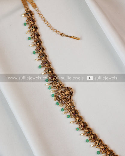 Premium Mint Beads Minimal Goddess Hipchain