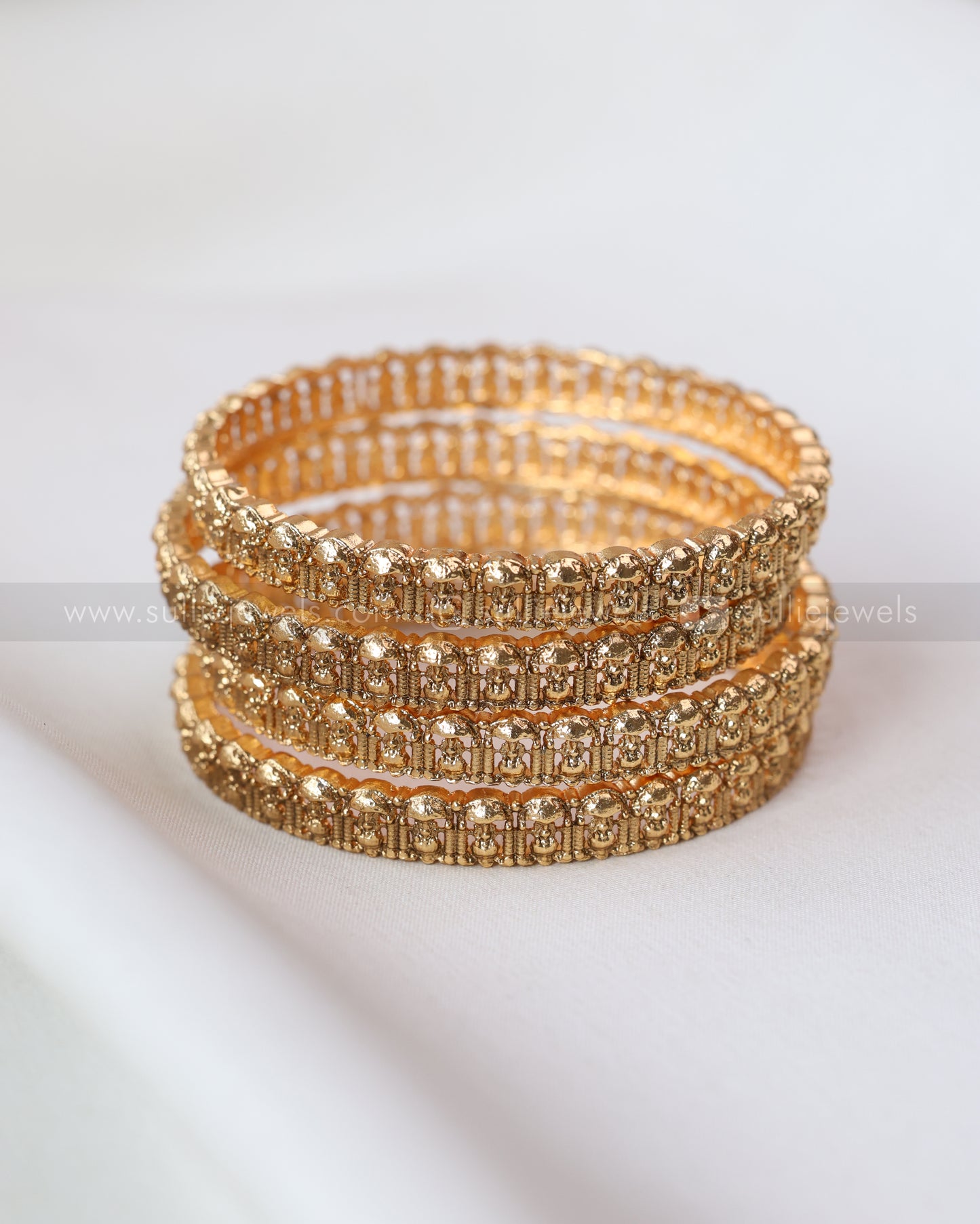 9065 - Sullie Basic Gold Bangle - Set of 4