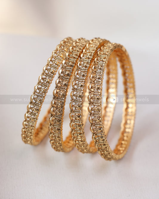 9065 - Sullie Basic Gold Bangle - Set of 4