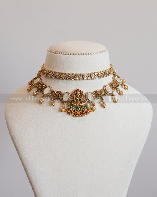 White Stone Lakshmi Layered Combo