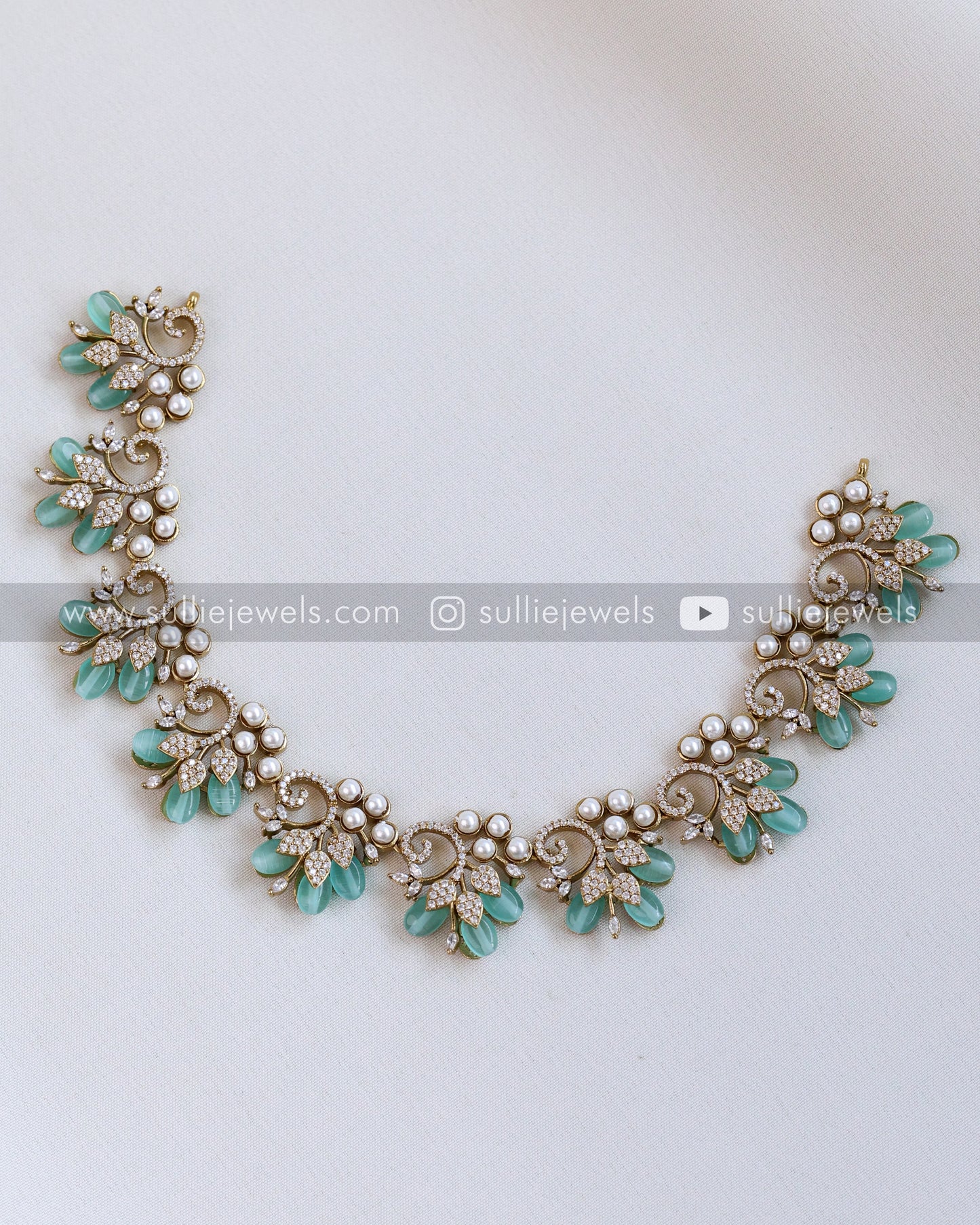 Premium Stone Necklace with Earring