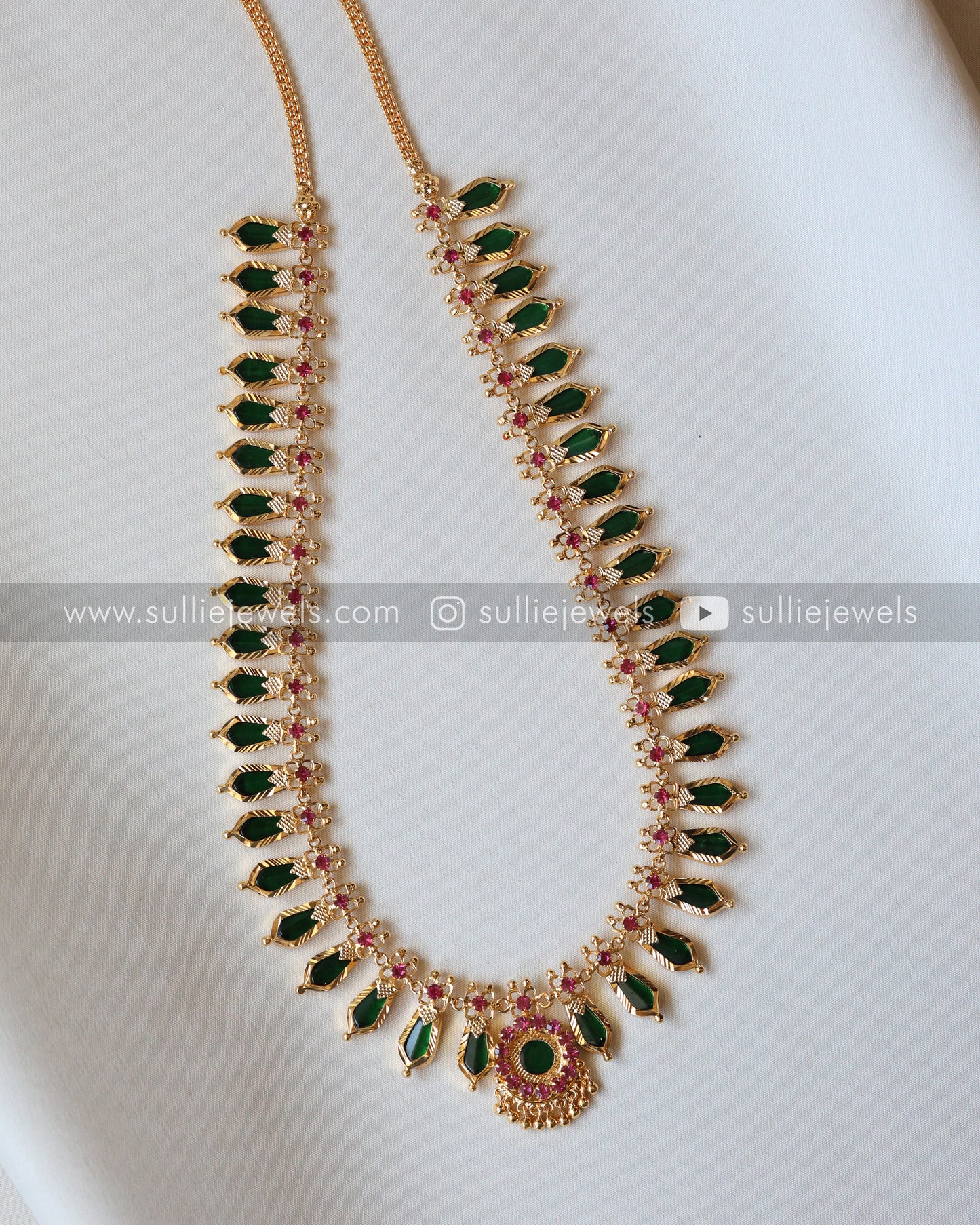 Gold Plated Nagapadam - Kerala Palakka Long Chain