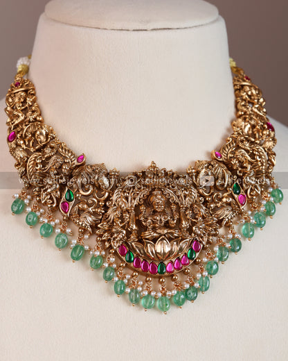 Lakshmi Premium Mint beads Bridal Combo ( 5 piece )