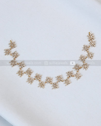 3894 - Minimal Star Diamond Necklace with Stud