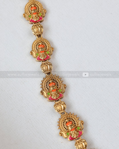 7170 - Kerala Style Kathakali Longchain with Stud