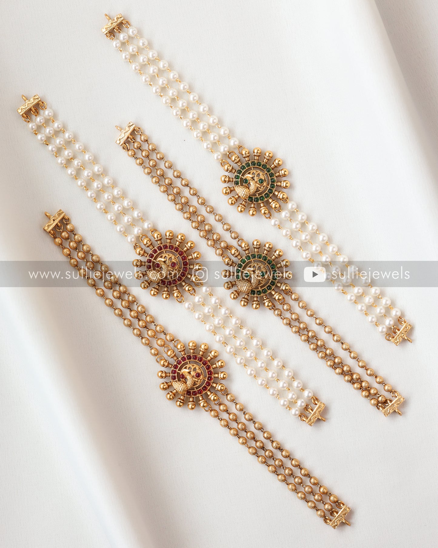 Layered Peacock Choker Set
