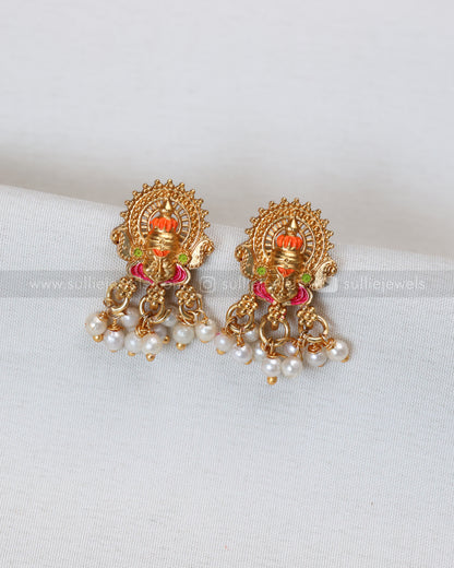 7170 - Kerala Style Kathakali Longchain with Stud