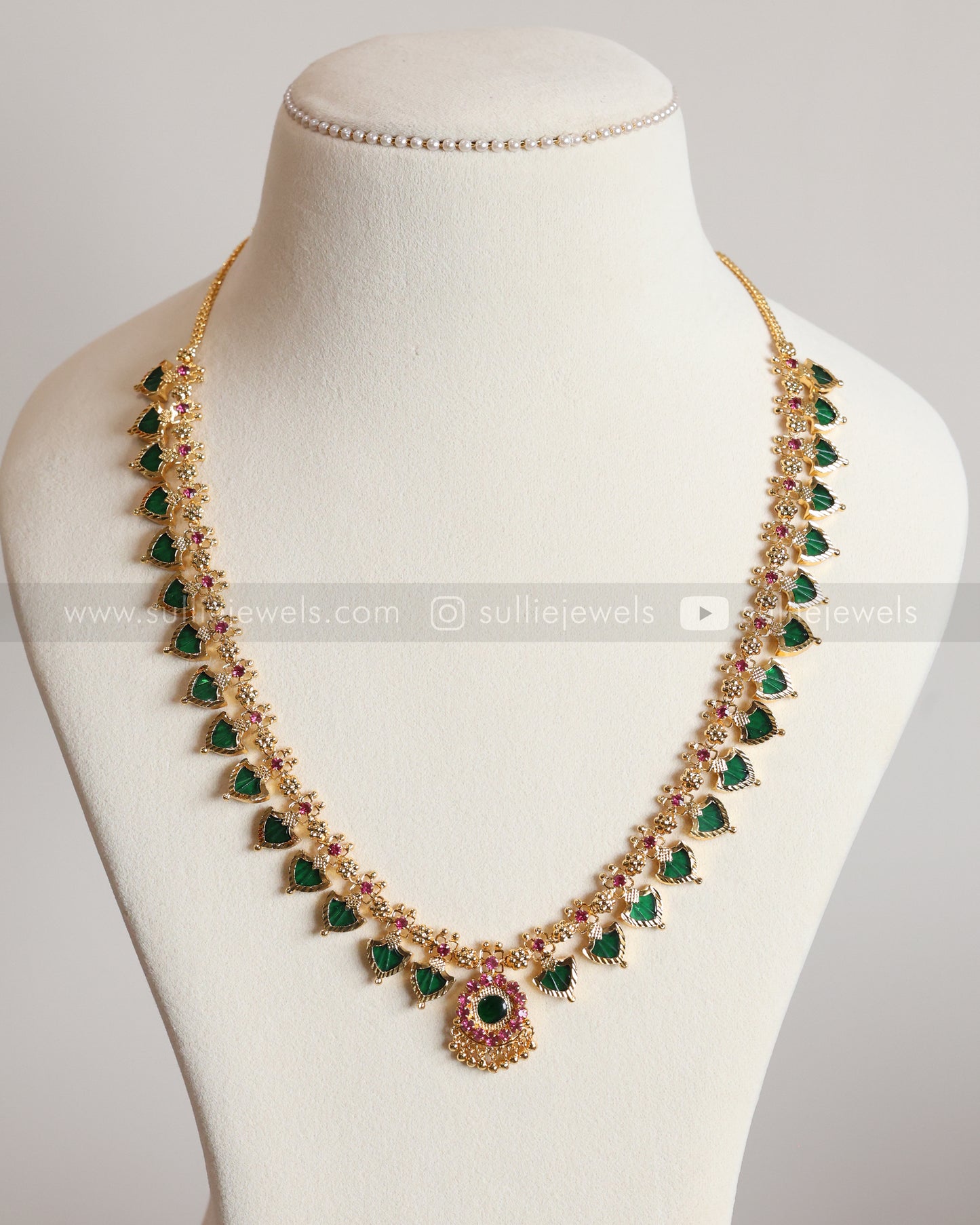 Gold Plated Nagapadam - Kerala Palakka Long Chain