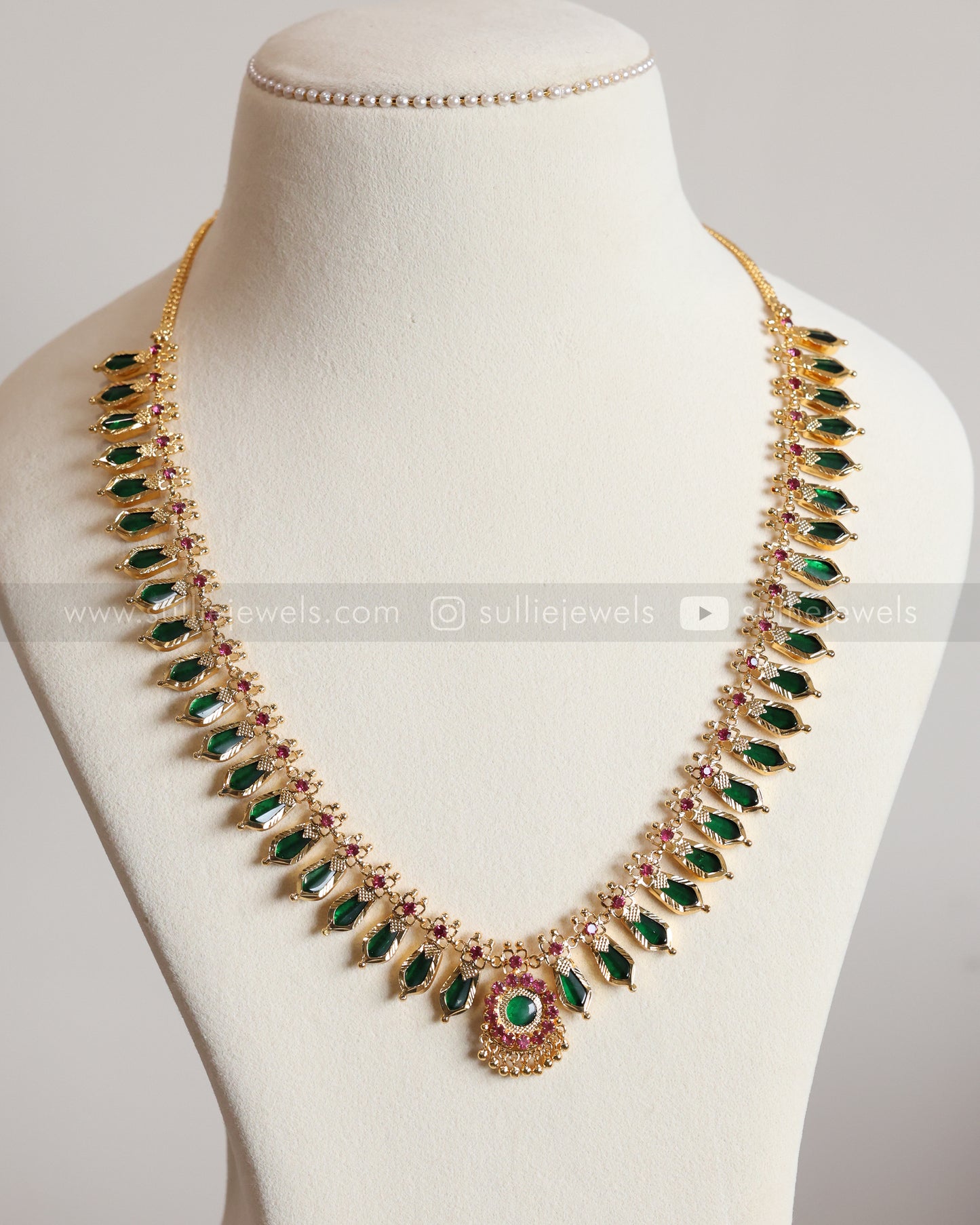 Gold Plated Nagapadam - Kerala Palakka Long Chain