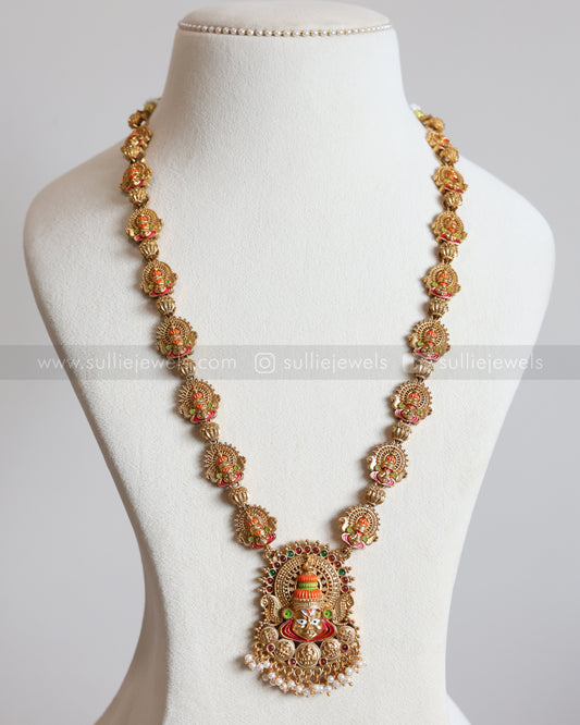 7170 - Kerala Style Kathakali Longchain with Stud