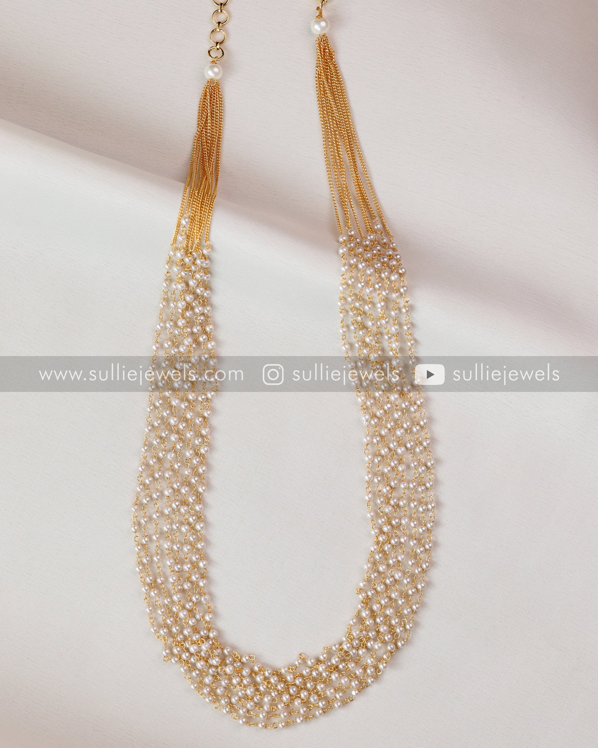 Multi-layered Pearl Chain – sulliejewels - Main Image