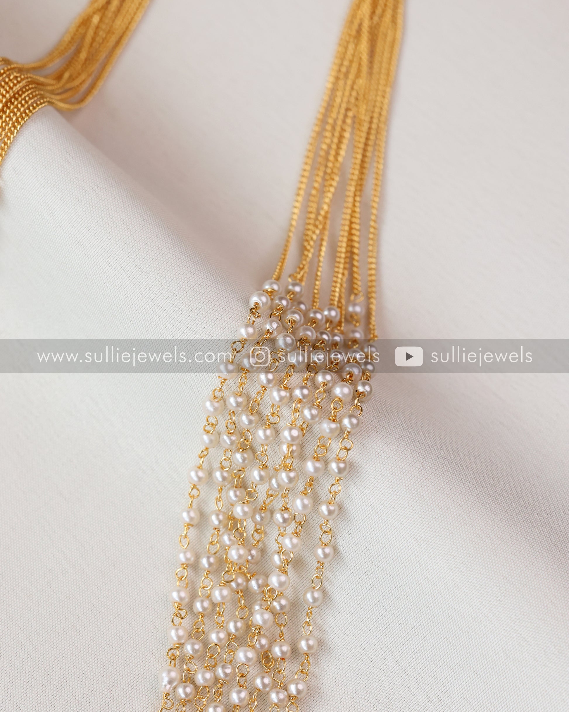 Multi-layered Pearl Chain – sulliejewels