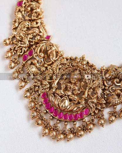 Lakshmi Premium Necklace with Jhumka