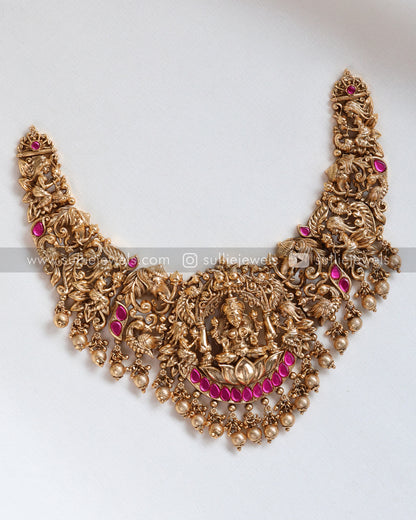 Lakshmi Premium Necklace with Jhumka