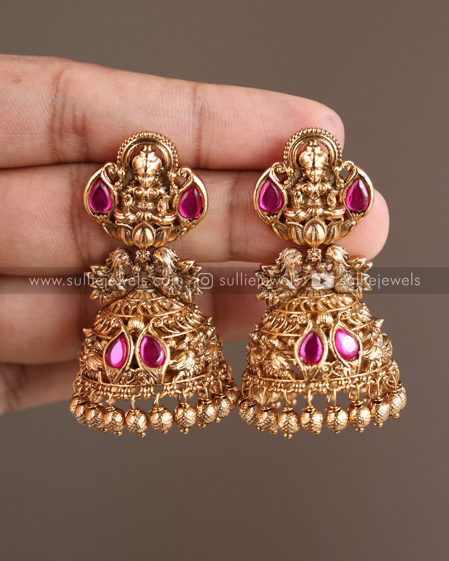 Lakshmi Premium Necklace with Jhumka