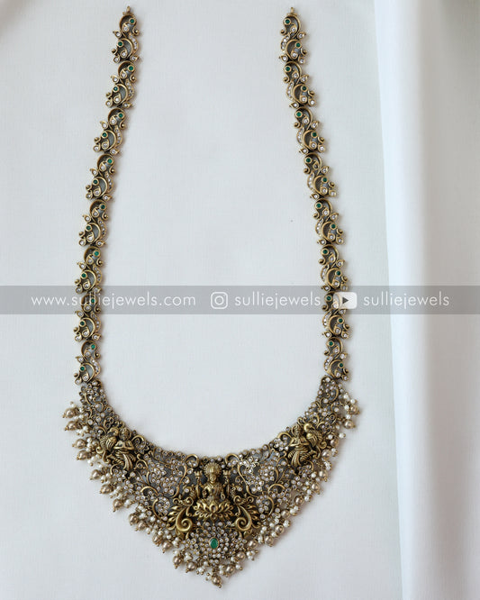 Premium Victorian Lakshmi Haram with Earrings