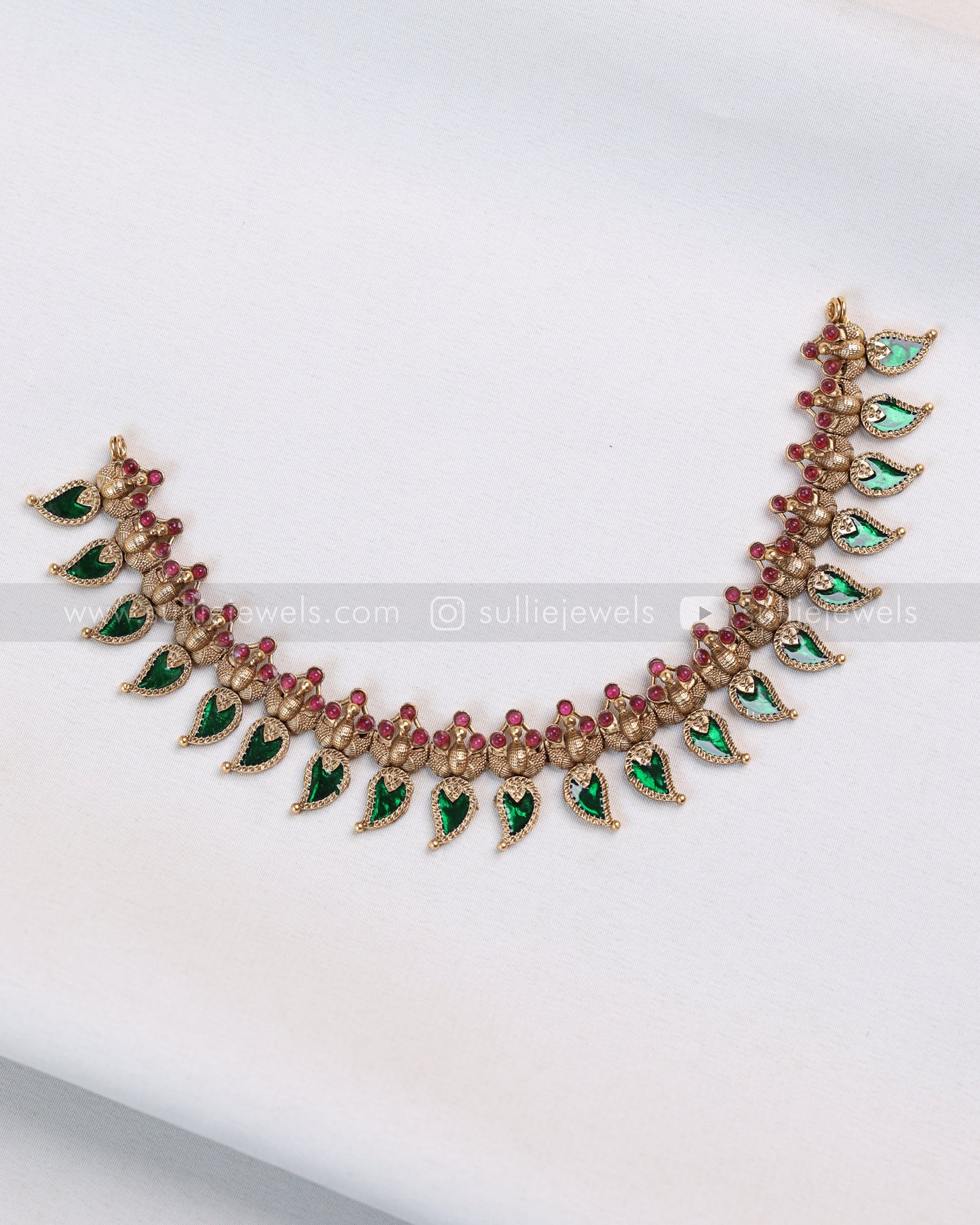 3768 - Sullie Basic Palakka Mango Necklace with Stud