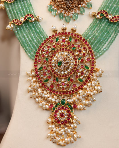 Lakshmi Premium Onyx Beads Bridal Combo ( 6 piece )