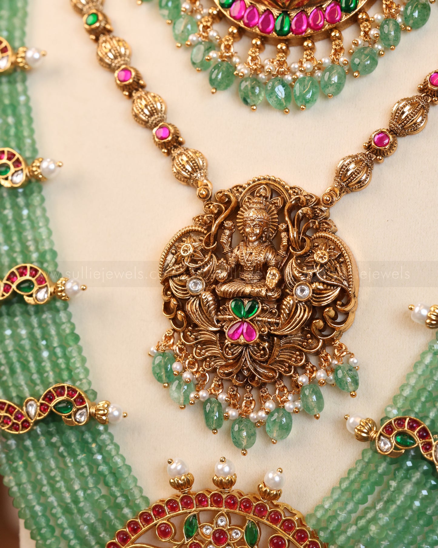 Lakshmi Premium Onyx Beads Bridal Combo ( 6 piece )