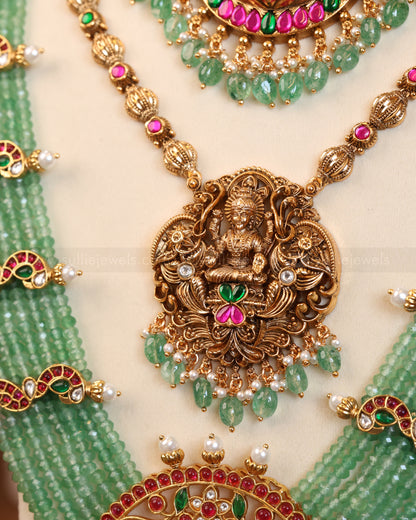 Lakshmi Premium Onyx Beads Bridal Combo ( 6 piece )