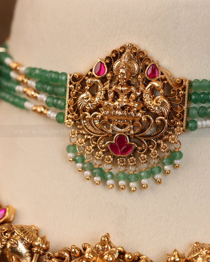 Lakshmi Premium Onyx Beads Bridal Combo ( 6 piece )
