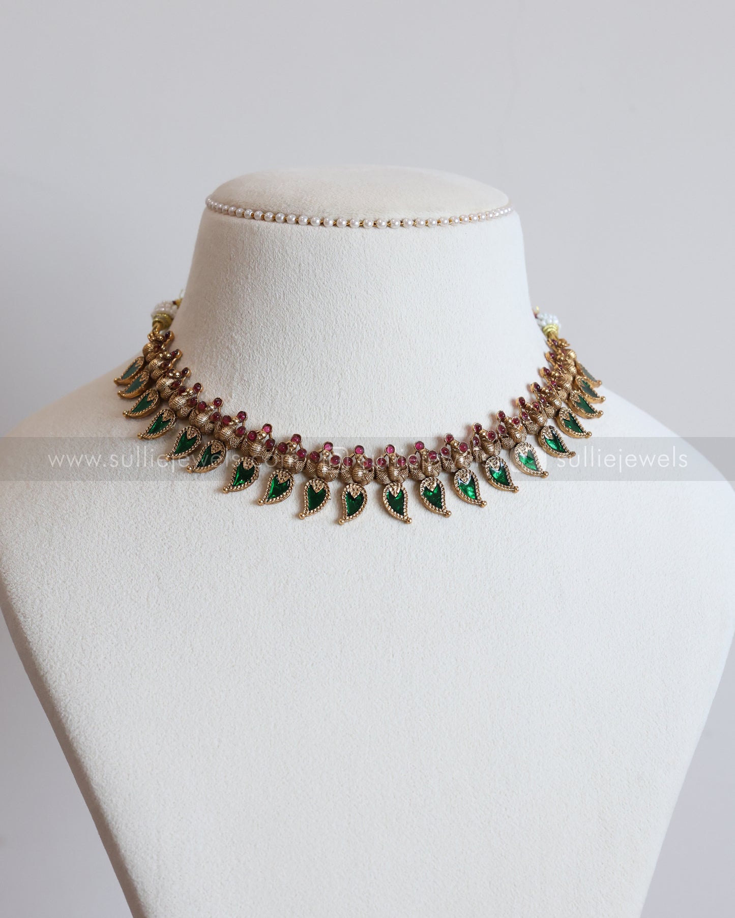 3768 - Sullie Basic Palakka Mango Necklace with Stud