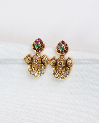 3713 - Venkateswara AD Necklace with Stud