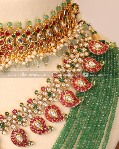 Kemp Premium Onyx Beads Bridal Combo ( 5 piece )
