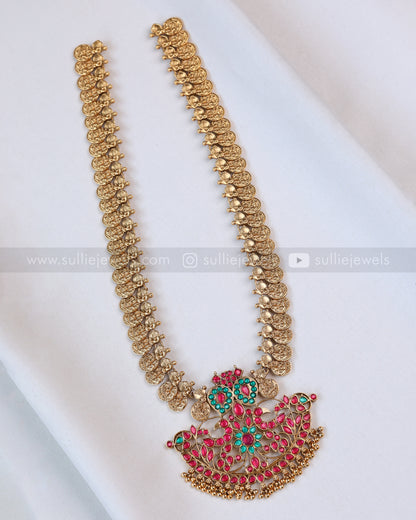 7191 - Sullie Basic - Jadau Kemp Replica Pendant Coin Long Chain with Stud