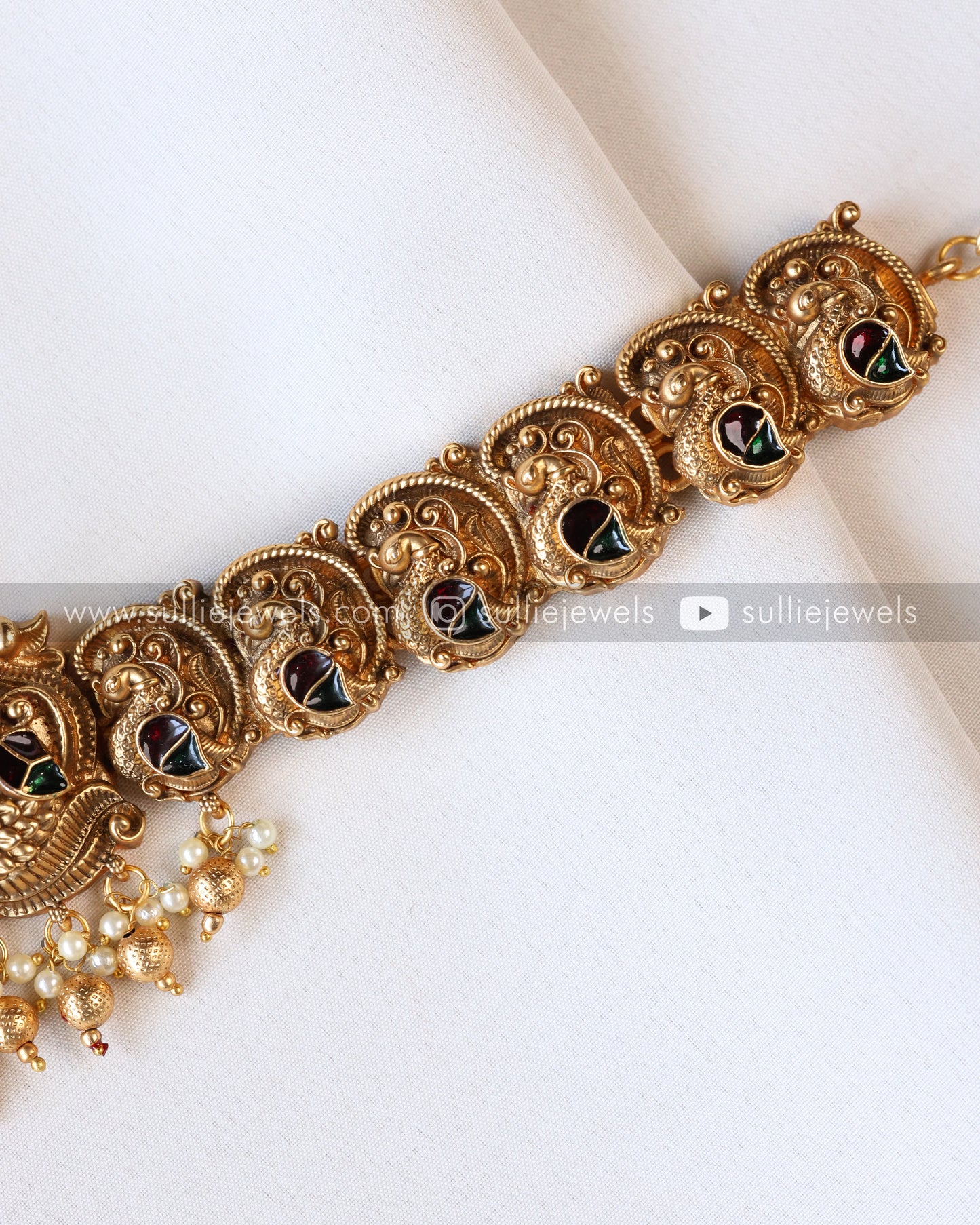 Sullie Basic - Goddess Elephant & Peacock Detailed Bridal Hipchain