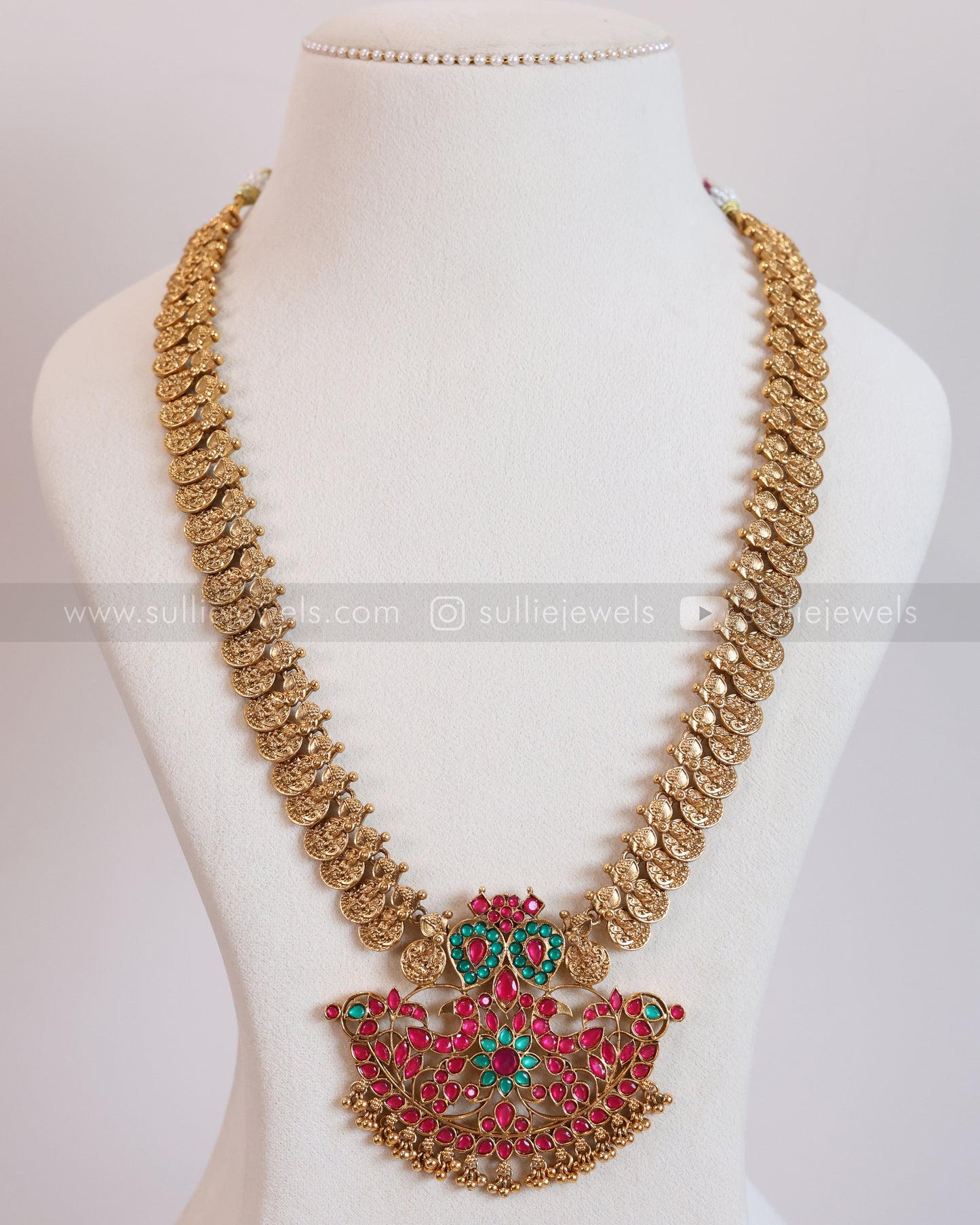 7191 - Sullie Basic - Jadau Kemp Replica Pendant Coin Long Chain with Stud