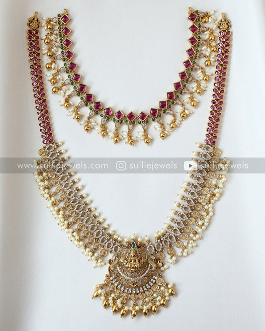 Lakshmi Stone & Pearl Combo ( 4 piece )