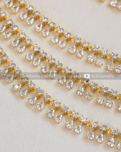 Diamond Three Layer Earchain / Maatti