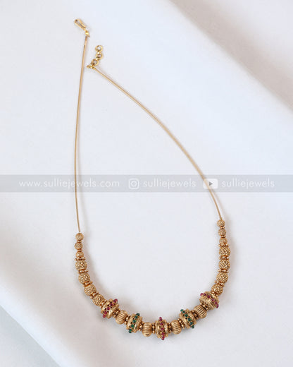 3762 - Sullie Basic Gold Ball Design String with Stud