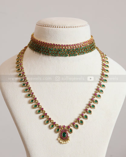 Ruby Green AD Stone & Palakka Layered Combo