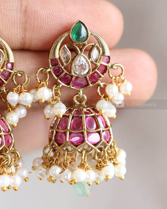 E1213 - Kemp Premium Chandbali Jhumka