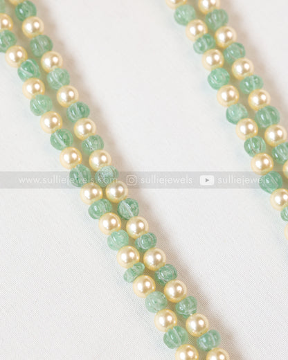 6059 - Kemp Premium Pendant with Pearl & Mint Chain