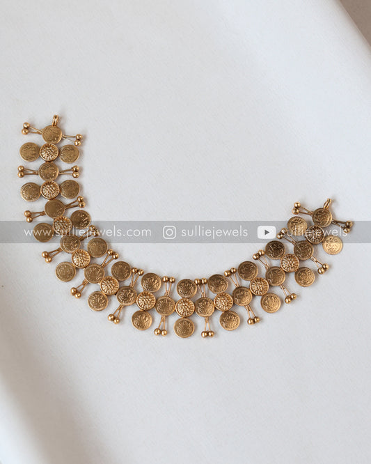 Sullie Basic - Lakshmi Coin Choker / Necklace with Stud