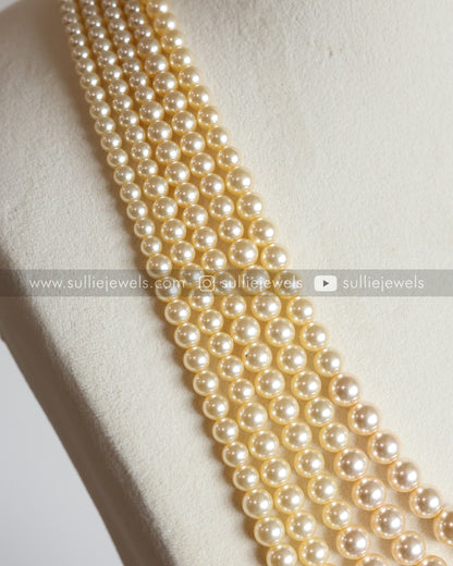 Unisex 5 Layered Premium Pearl Chain