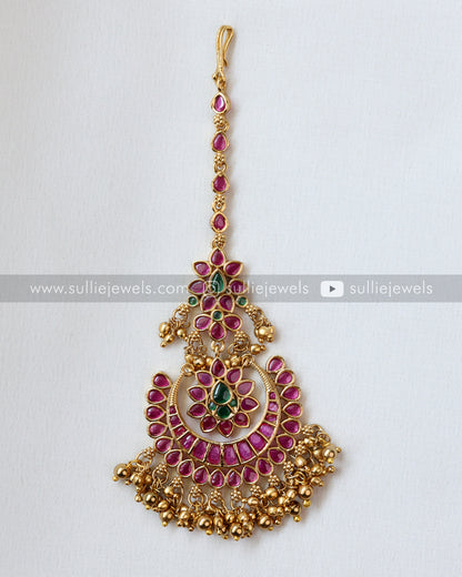 No Idol Premium Mint Bridal Combo with Tikka ( 5 piece )