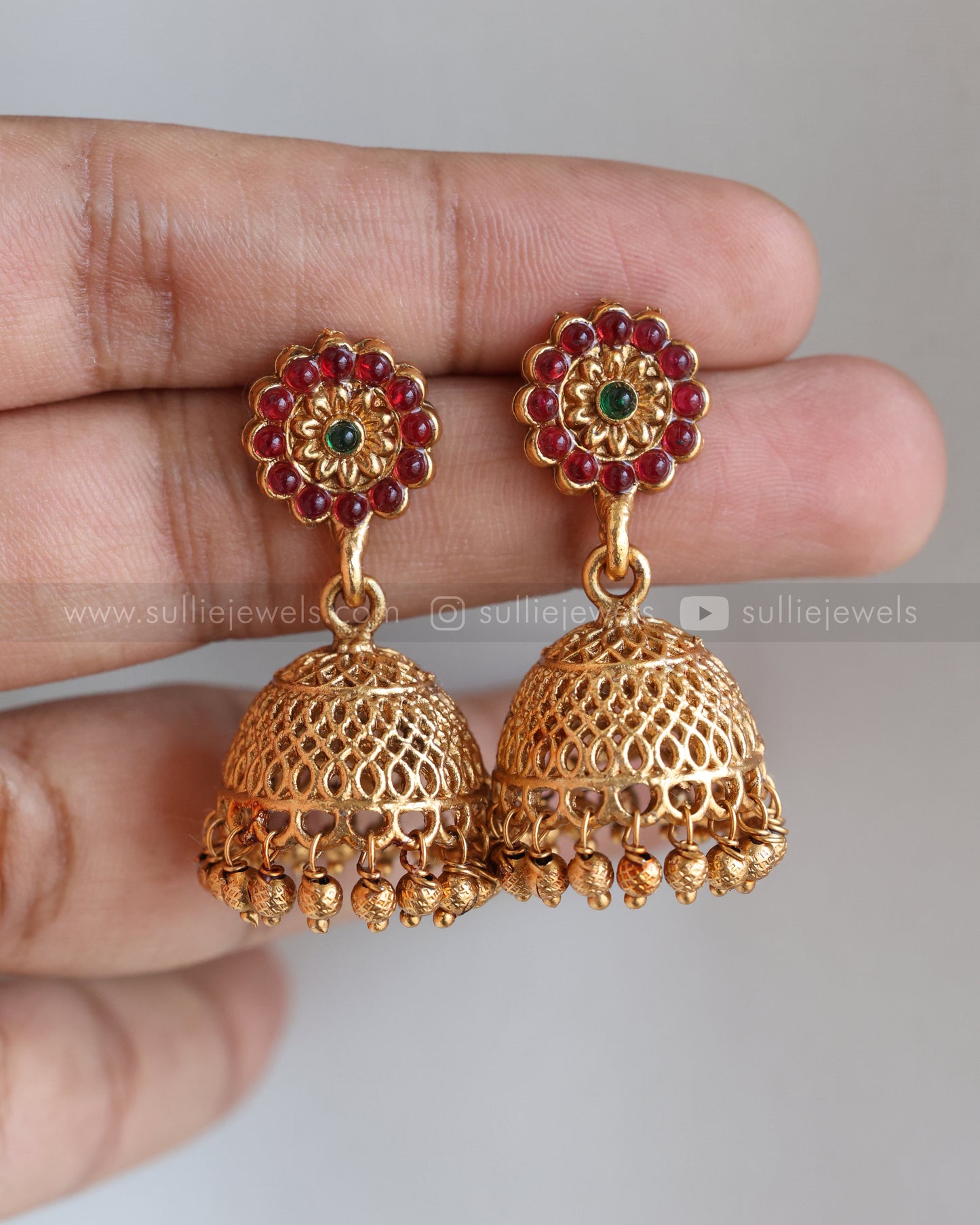 7181 - Peacock Pendant Long Chain / Haram with Jhumka