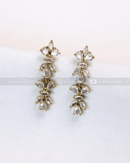 3840 - Diamond Lookalike Necklace with Studs