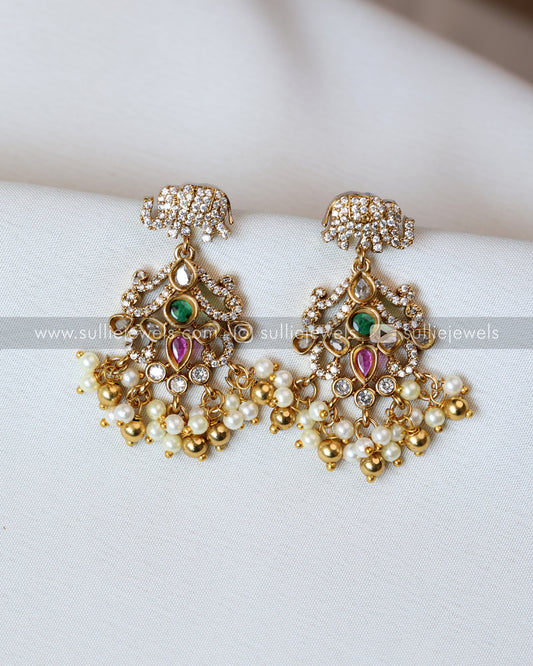 Elephant Stone Earring